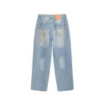 Acne Studios 2021 Trafalgar Distressed Iridescent Jeans – Light Blue
