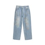 Acne Studios 2021 Trafalgar Distressed Iridescent Jeans – Light Blue