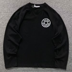 Acne Studios Circular Stencil Logo Long Sleeve T-Shirt