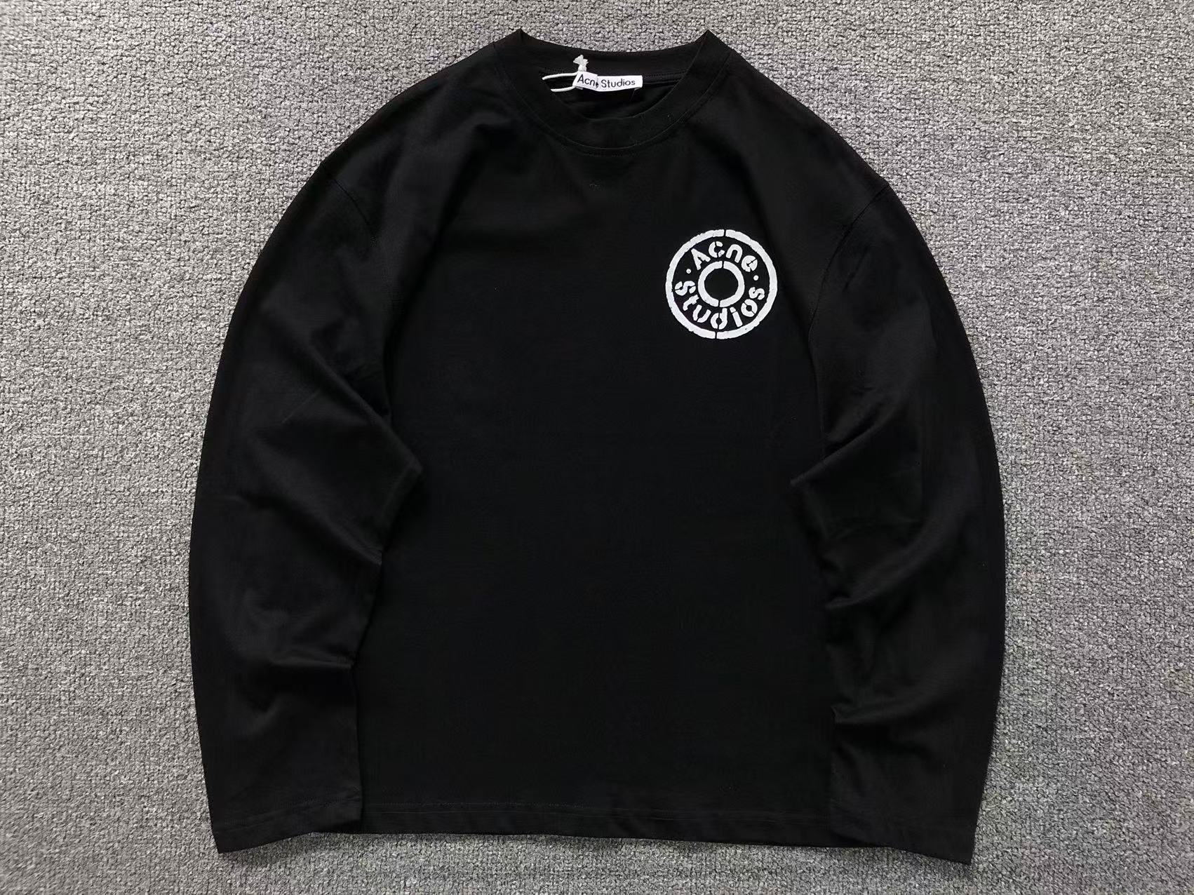 Acne Studios Circular Stencil Logo Long Sleeve T-Shirt Acne Studios Circular Stencil Logo Long Sleeve T-Shirt