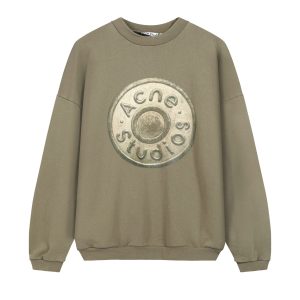 Acne Studios Coin Logo Print Sweatshirt
