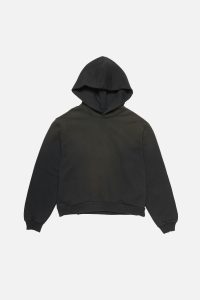 Acne Studios Oversized Cotton Hoodie – Black - Washed Black