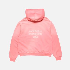 Acne Studios Oversized Cotton Hoodie – Bubblegum Pink