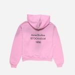 Acne Studios Oversized Cotton Hoodie – Light Pink