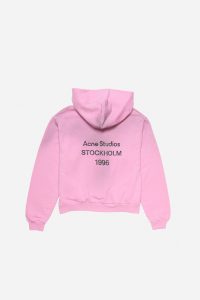 Acne Studios Oversized Cotton Hoodie – Light Pink