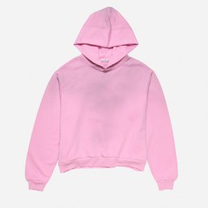 Acne Studios Oversized Cotton Hoodie – Light Pink