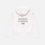 Acne Studios Oversized Cotton Hoodie – White