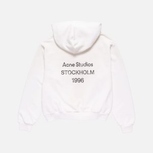 Acne Studios Oversized Cotton Hoodie – White