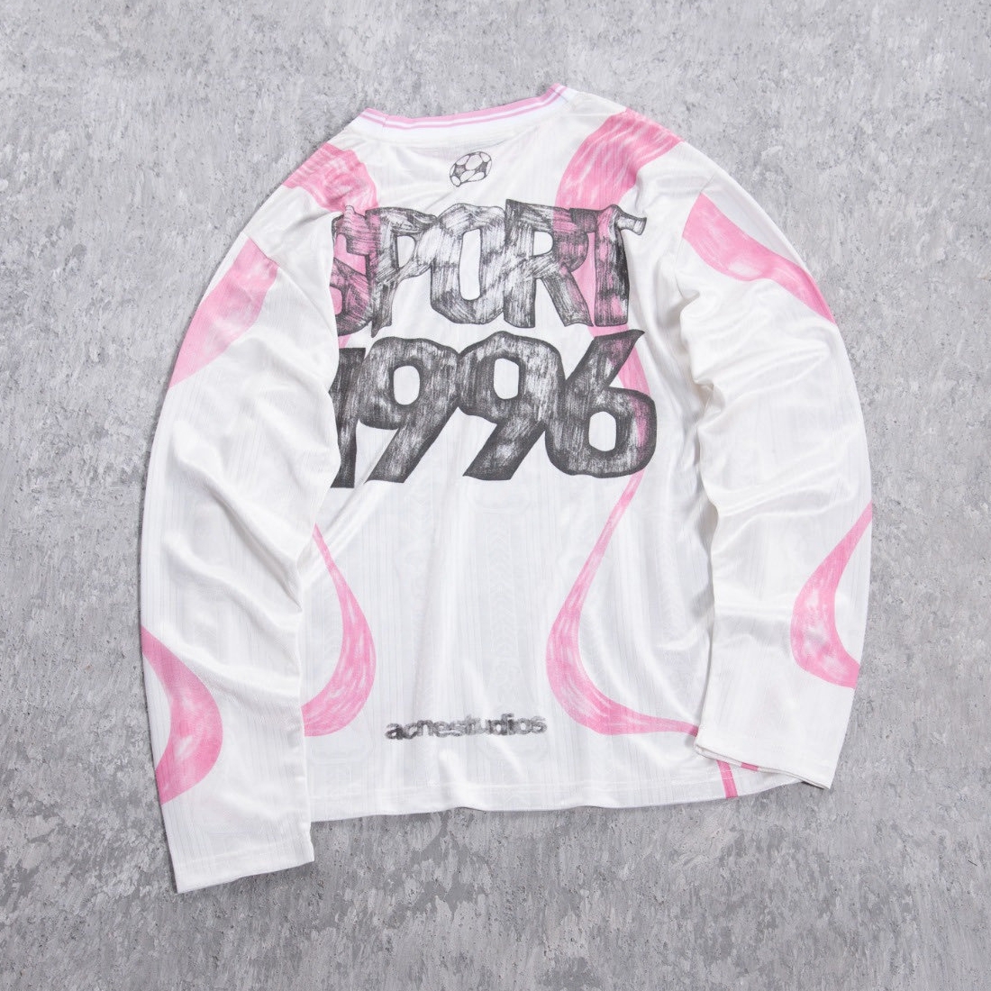 Acne Studios Printed Football Long-Sleeve Jersey Acne Studios Printed Football Long-Sleeve Jersey