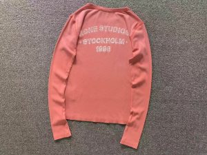 Acne Studios Ribbed 1996 Logo Long Sleeve T-Shirt.