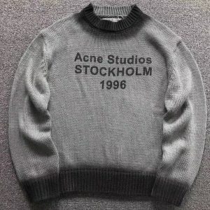 Acne Studios Sprayed 1996 Logo Knitted Jumper.