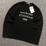 Acne Studios Sprayed 1996 Logo Long Sleeve T-Shirt.