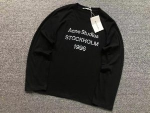 Acne Studios Sprayed 1996 Logo Long Sleeve T-Shirt.