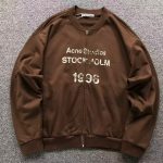 Acne Studios Sprayed 1996 Logo Zip-Through Sweatshirt.