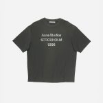 Acne Studios Stockholm 1996 Graphic T-Shirt – Dark Grey - White