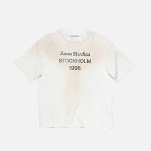 Acne Studios Stockholm 1996 Graphic T-Shirt – Off-White - Black