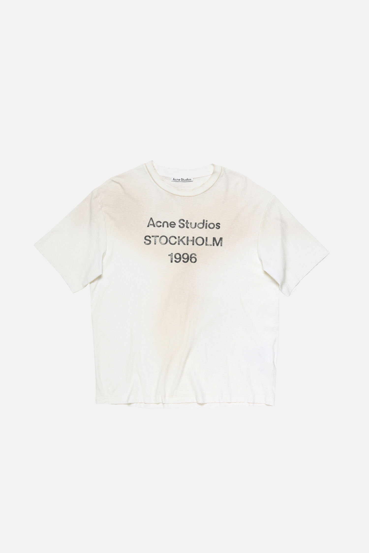Acne Studios Stockholm 1996 Graphic T-Shirt – Off-White - Black Acne Studios Stockholm 1996 Graphic T-Shirt – Off-White - Black