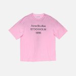 Acne Studios Stockholm 1996 Graphic T-Shirt – Pink - Black