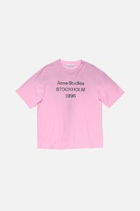 Acne Studios Stockholm 1996 Graphic T-Shirt – Pink - Black