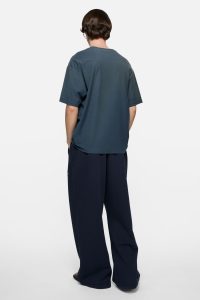 Acne Studios Stockholm 1996 Graphic T-Shirt – Slate Blue - White