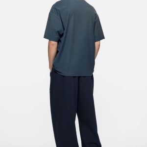 Acne Studios Stockholm 1996 Graphic T-Shirt – Slate Blue - White