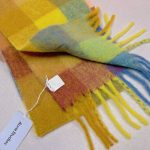 Acne Studios Tartan Checked Alpaca-Blend Scarf – Yellow - Blue - Purple